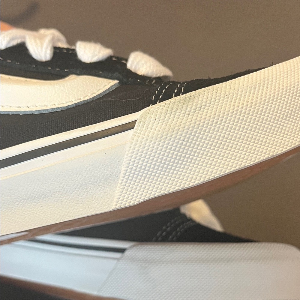 Vans Kids Classic Black and White Sneakers - Picture 2 of 4